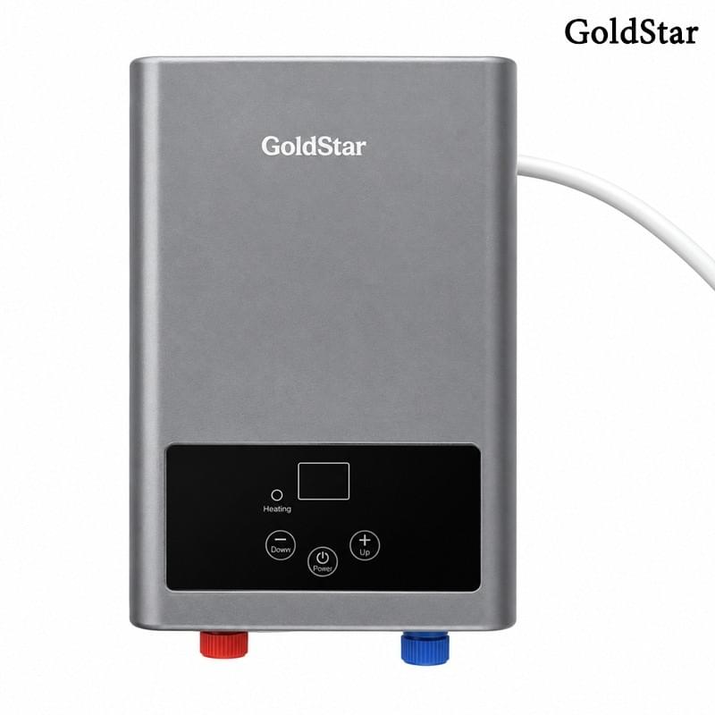 GoldStar 6050W silver wall-mounted instant electric water heater