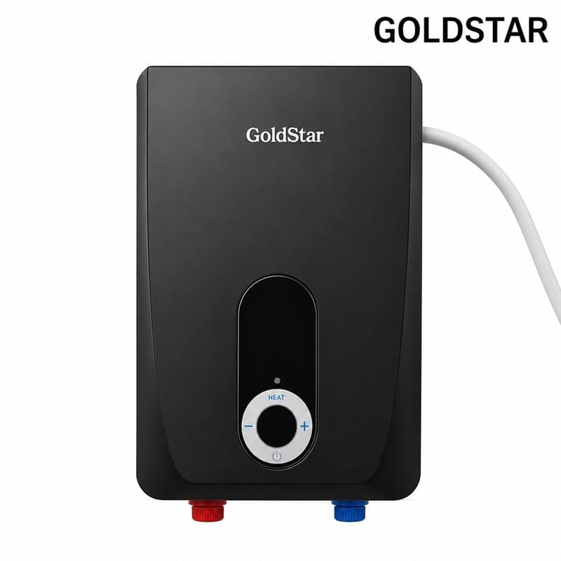 GOLDSTAR black 6500W instant water heater with safety cut-off